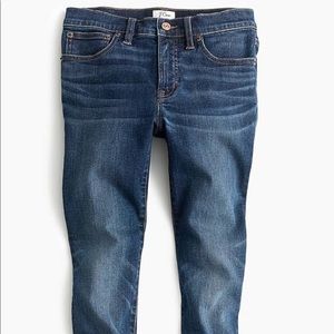 J Crew Toothpick jeans in medium wash denim